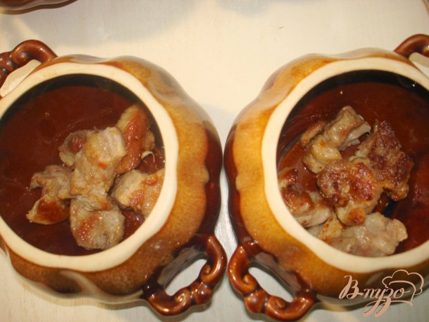 Чанахи в горщочках, с фасолью и баклажанами Чанахи в горщочках, с фасолью и баклажанами