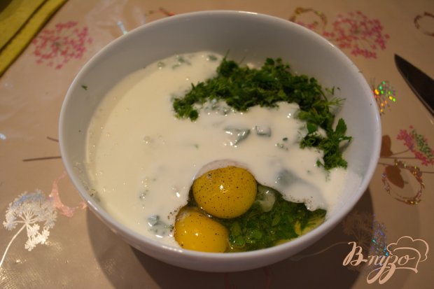 Оладушки с брынзой и зеленью Оладушки с брынзой и зеленью