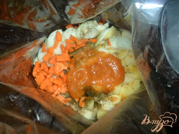 Жаренный картофель в рукаые для запекания Жаренный картофель в рукаые для запекания