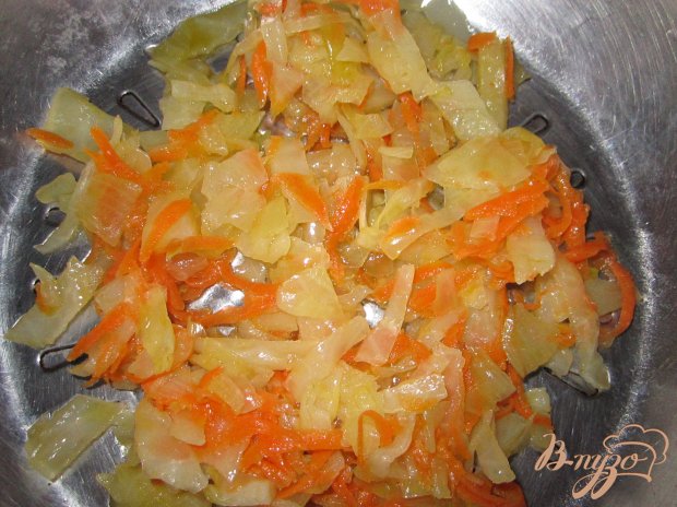 Тушеная капуста с куриной печенью Тушеная капуста с куриной печенью