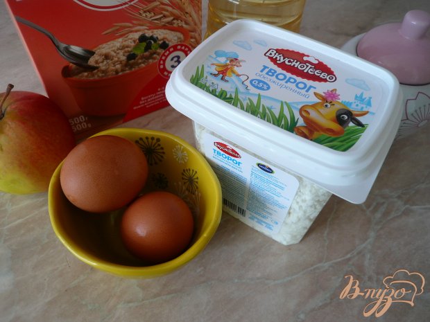 Творожная запеканка с яблоками Творожная запеканка с яблоками