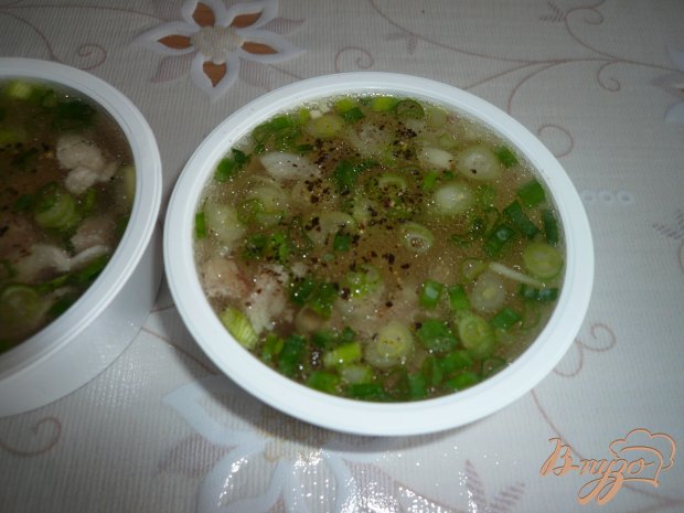 Заливное из курицы с зеленым луком Заливное из курицы с зеленым луком