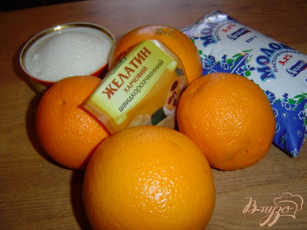 Молочно-апельсиновое желе Молочно-апельсиновое желе