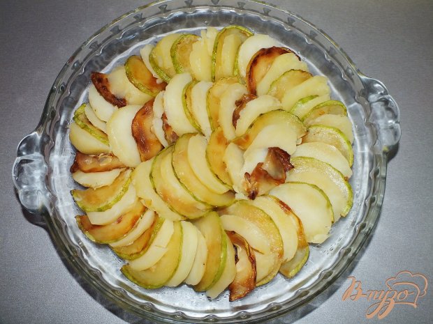 Запеченный картофель с кабачком Запеченный картофель с кабачком