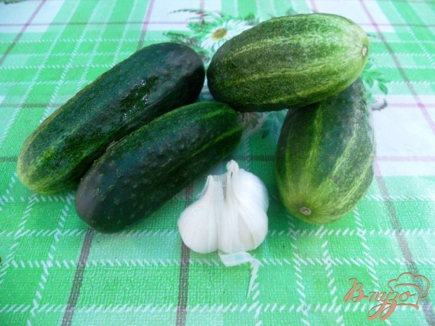 Салат из огурцов с чесночком Салат из огурцов с чесночком