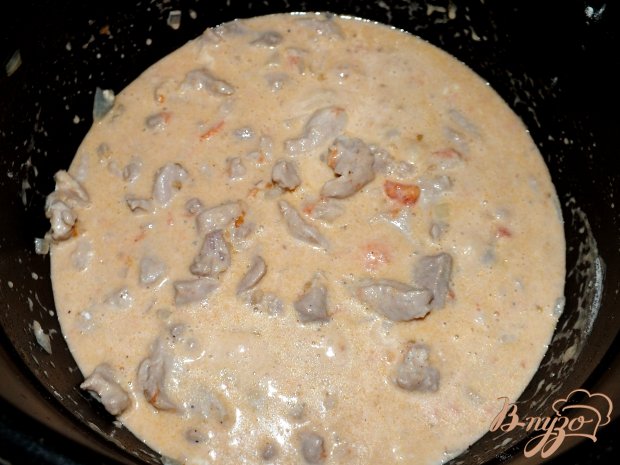 Мясо в соусе с золотым пшеном Мясо в соусе с золотым пшеном