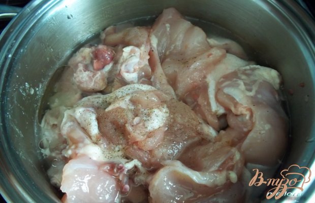 Курица с зелёной фасолью Курица с зелёной фасолью