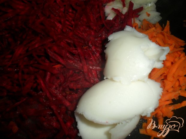 Борщ с фасолью и галушками Борщ с фасолью и галушками