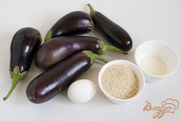 Баклажановые "палочки" с кунжутом Баклажановые "палочки" с кунжутом