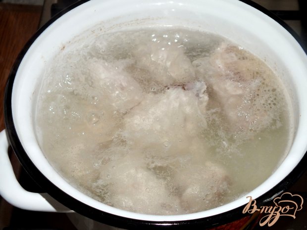 Куриный суп с домашней лапшой Куриный суп с домашней лапшой