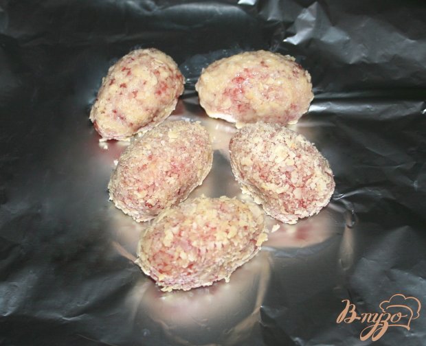 Мини-зразы с сырной начинкой с рисом и овощами "Птичье гнездо" Мини-зразы с сырной начинкой с рисом и овощами "Птичье гнездо"