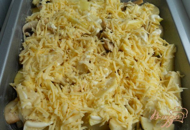 Картофель по-французски с грибами и яблоками Картофель по-французски с грибами и яблоками