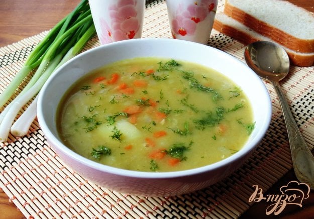 Суп з сухого зеленого гороху. як приготувати з фото