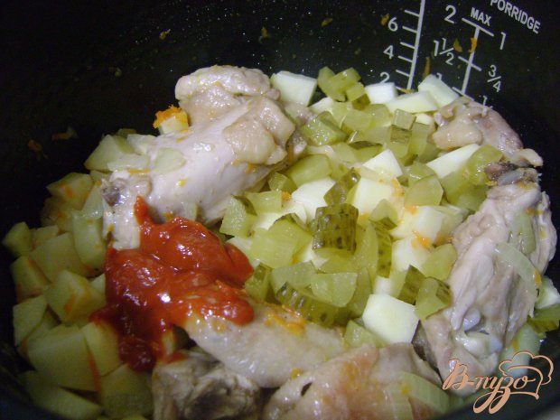 Азу с курицей в мультиварке Азу с курицей в мультиварке