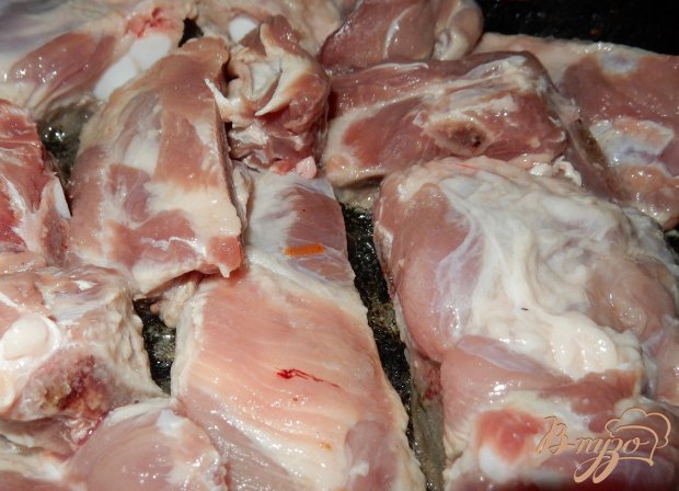 Свиные ребрышки с фасолью Свиные ребрышки с фасолью