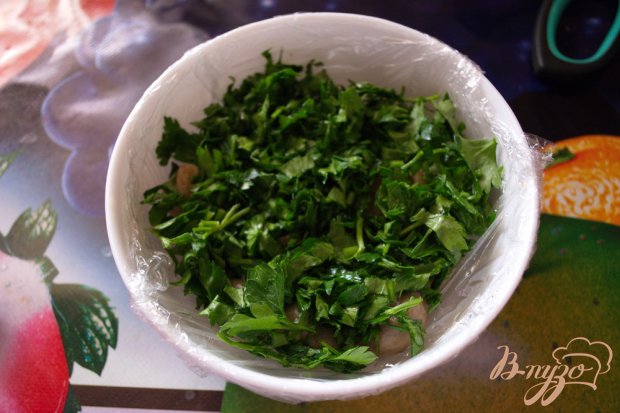Салат Лесная полянка с корейской морковкой Салат Лесная полянка с корейской морковкой