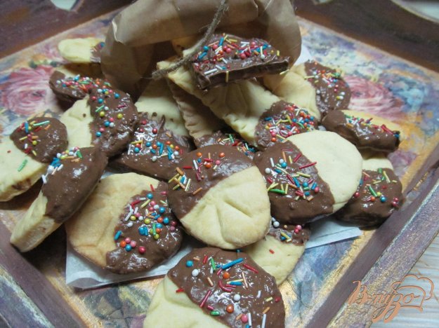 печиво з шоколадної глазурі. як приготувати з фото