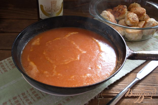 сметанно-томатний соус для тефтелькою. як приготувати з фото