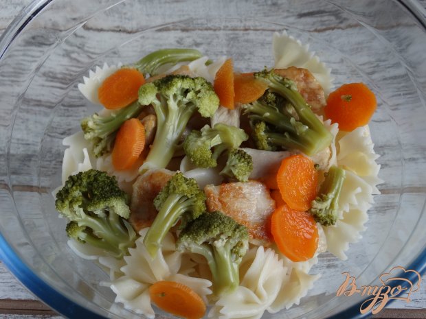 Кассероль с фарфале, курицей и брокколи Кассероль с фарфале, курицей и брокколи