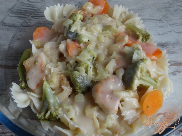 Кассероль с фарфале, курицей и брокколи Кассероль с фарфале, курицей и брокколи