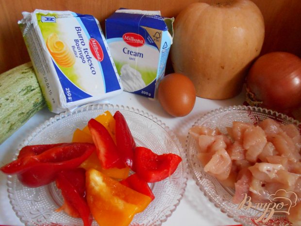 Картофельный пирог со свининой и овощами Картофельный пирог со свининой и овощами