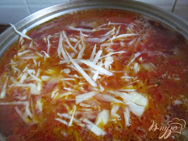 Борщ с маринованными грибами горошком и фасолью Борщ с маринованными грибами горошком и фасолью