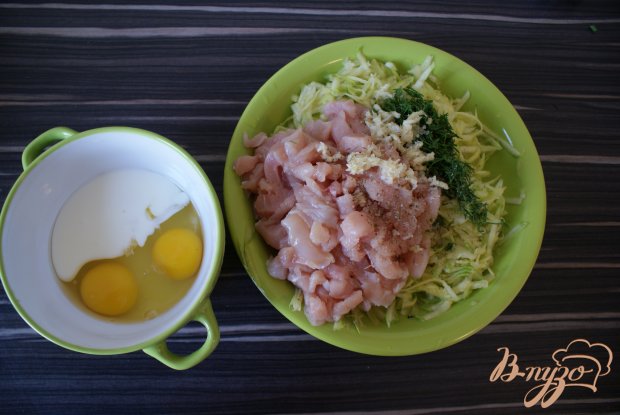 Запеканка из куриного филе и кабачков Запеканка из куриного филе и кабачков