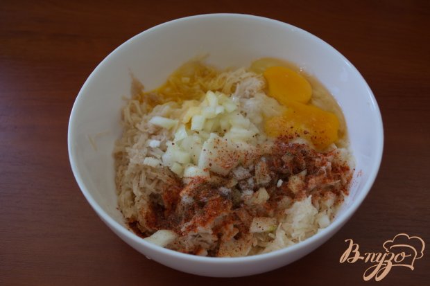 Картофельная бабка с сосисками Картофельная бабка с сосисками