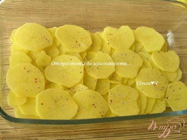 Картофельный гратен с рыбой Картофельный гратен с рыбой