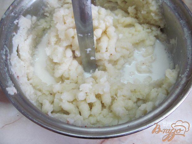 Картофель с луком порей и горошком Картофель с луком порей и горошком