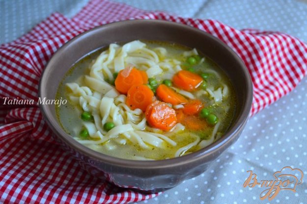 овочевий суп з домашньою локшиною. як приготувати з фото