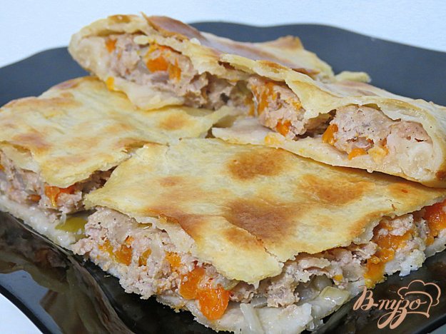 Рецепты пирог с тыквой и мясом рецепт с
