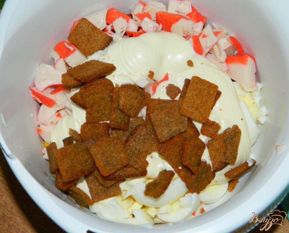 салат из крабовых палочек с кукурузой рецепт с
