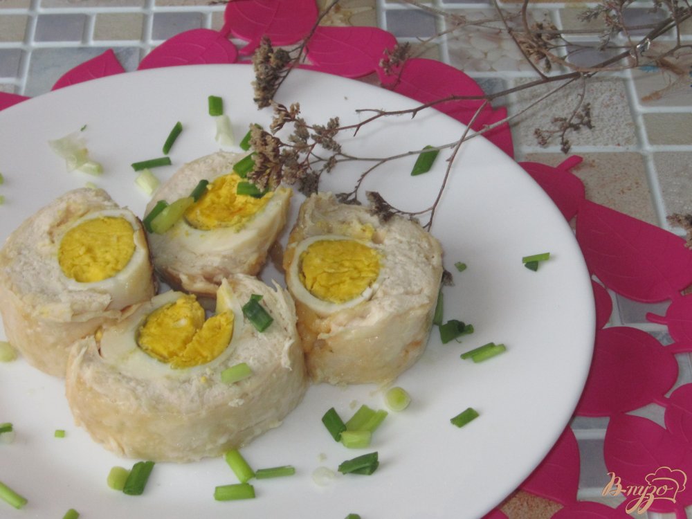 Куриной рулетики с яйцом рецепт