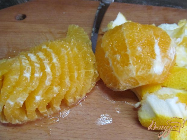 Апельсиновый десерт с карамельной цедрой
