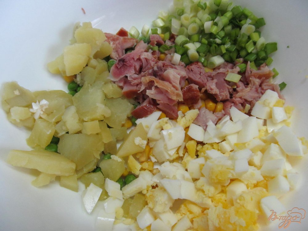 Курицей копченой салат с простой рецепт с Курицей копченой салат с простой рецепт с