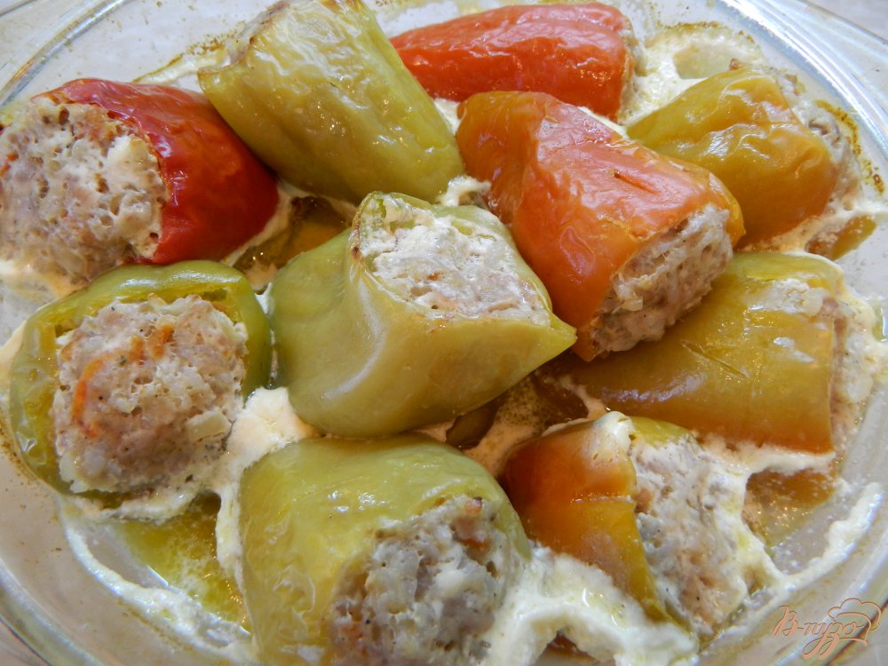 Фаршированный перец с мясом в духовке рецепт с пошагово Фаршированный перец с мясом в духовке рецепт с пошагово
