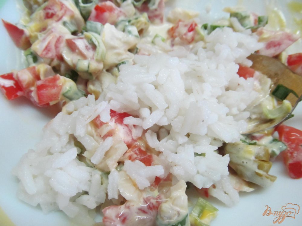 Салат с копченой рыбой и рисом рецепт Салат с копченой рыбой и рисом рецепт