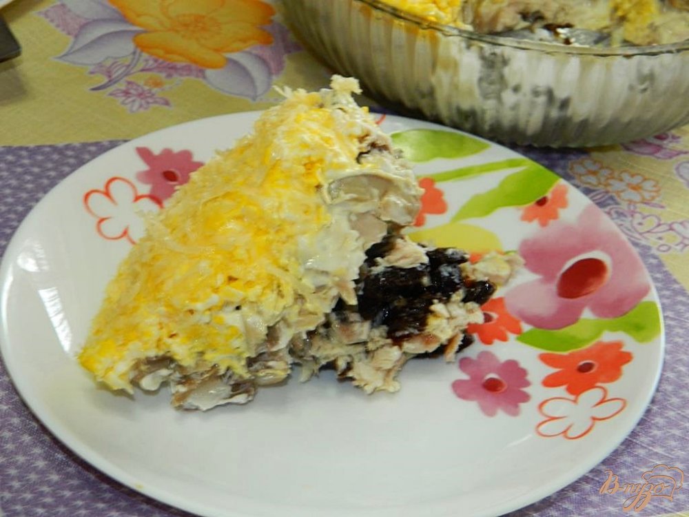 Слоёные салаты с черносливом рецепты с Слоёные салаты с черносливом рецепты с