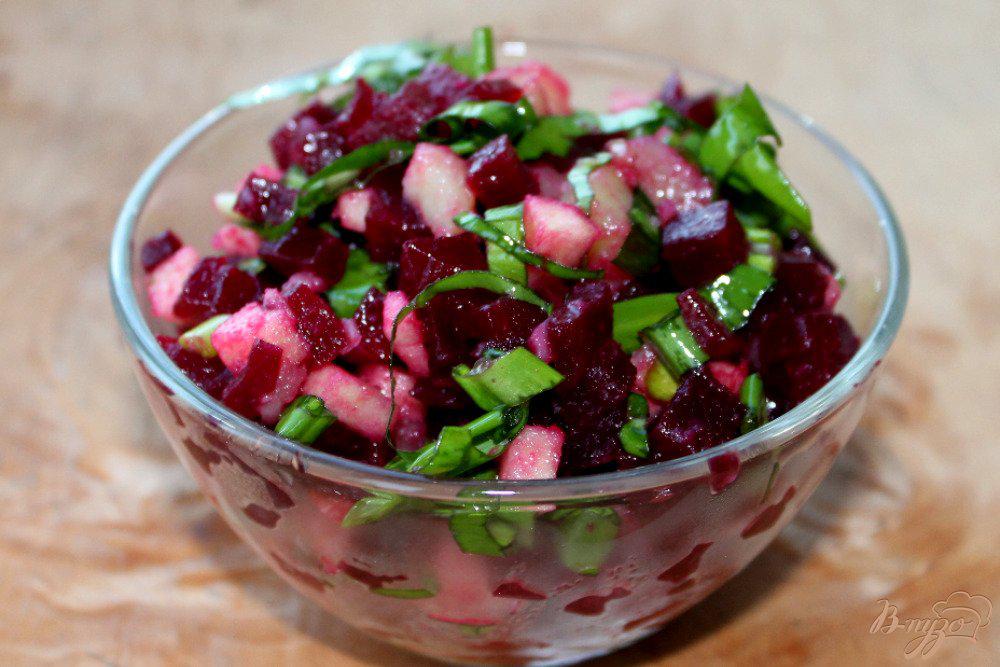 Салат из красной свеклы рецепт с фото очень