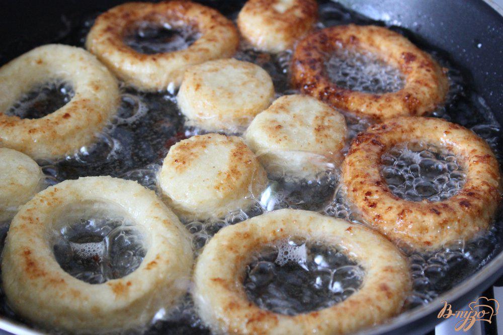 Пончики с творогом жареные в масле на сковороде рецепт фото пошагово