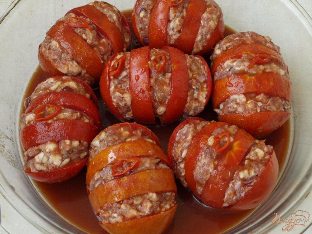 Фаршированные помидоры с фаршем в духовке рецепт с фото
