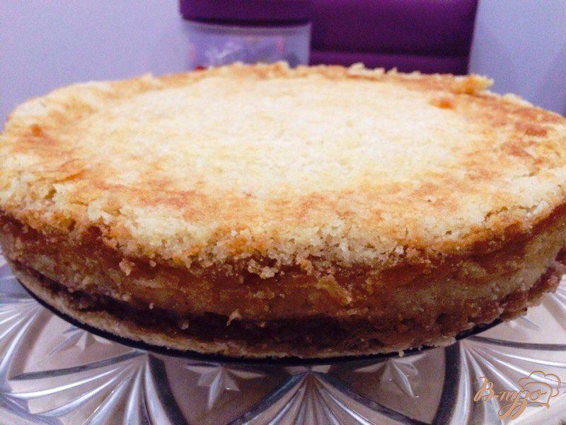 Насыпной пирог с яблоками и творогом в духовке рецепт с фото