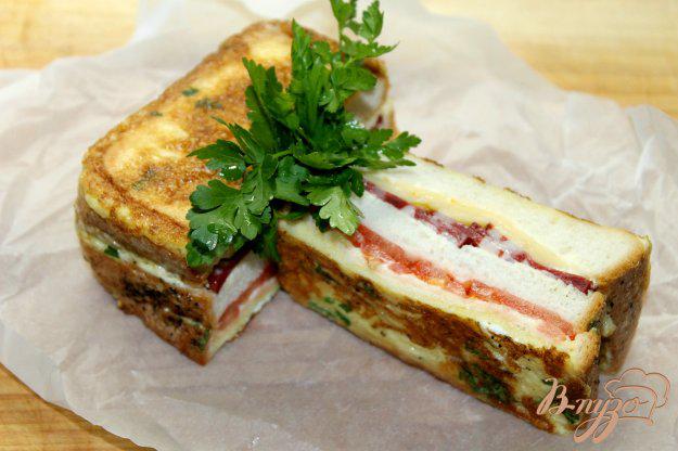 Тост на завтрак с яйцом, сыром и колбасой рецепты с фото