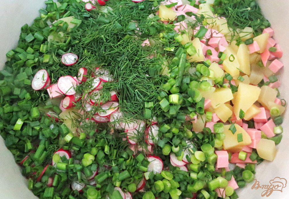 Как нарезать овощи на окрошку фото
