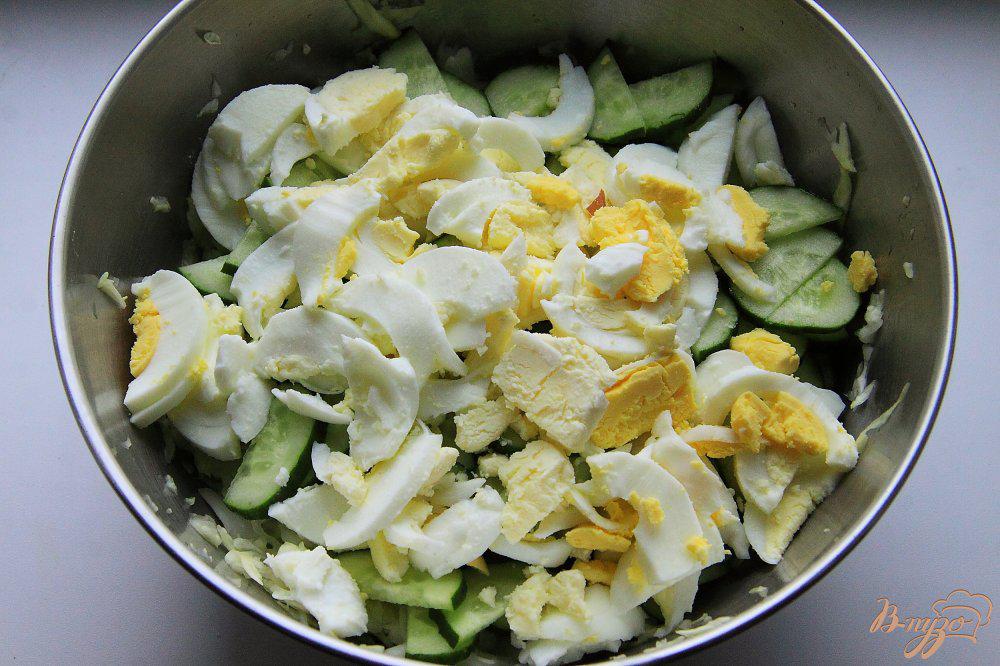 Рецепт капусты свежей с яйцом