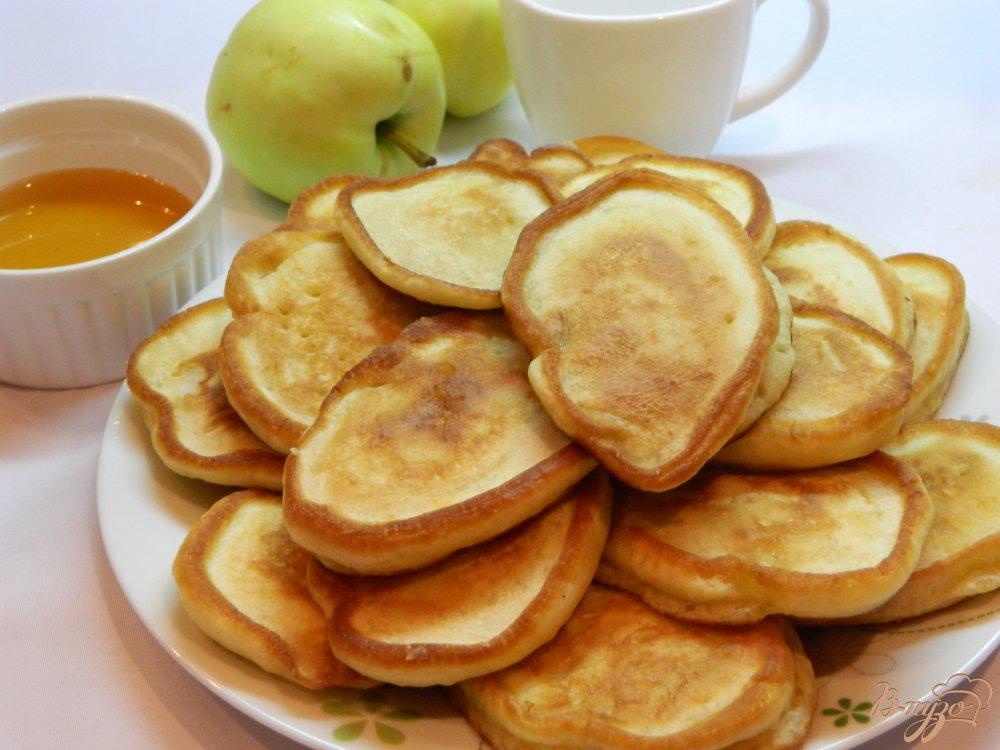 Яблочные оладьи рецепт с фото пошагово на сковороде пышные