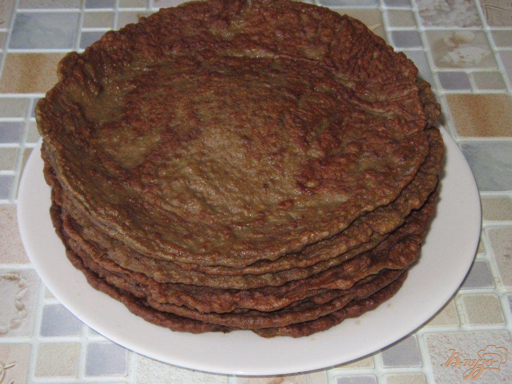 Торт из печеночных блинов рецепт с фото