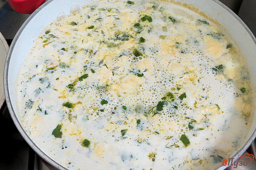 Суп с яйцом и плавленным сыром рецепт с фото
