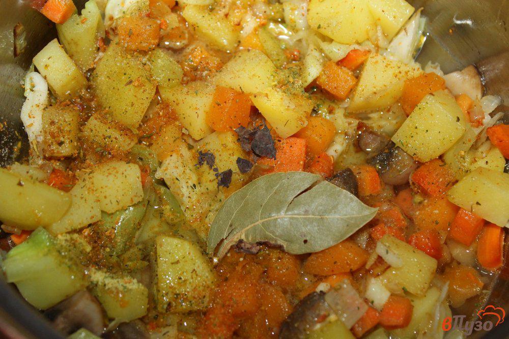 Овощное рагу с капустой в горшочке рецепт с фото
